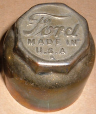 Antique Ford Model T Brass Hubcap Grease Cap 1913-1920 Made In Usa