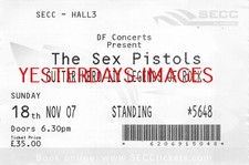 The Sex Pistols Secc Glasgow Used Ticket Stub 2007