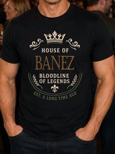 Banez Surname Men's Tee Family Ancestry Present S-5XL
