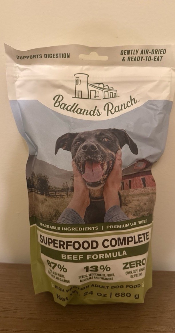 Badlands Ranch Complete Beef Formula 24 oz Superfood Bag