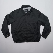 Jos. A Bank Traveler's Collection Windbreaker Jacket Large Black Full Zip
