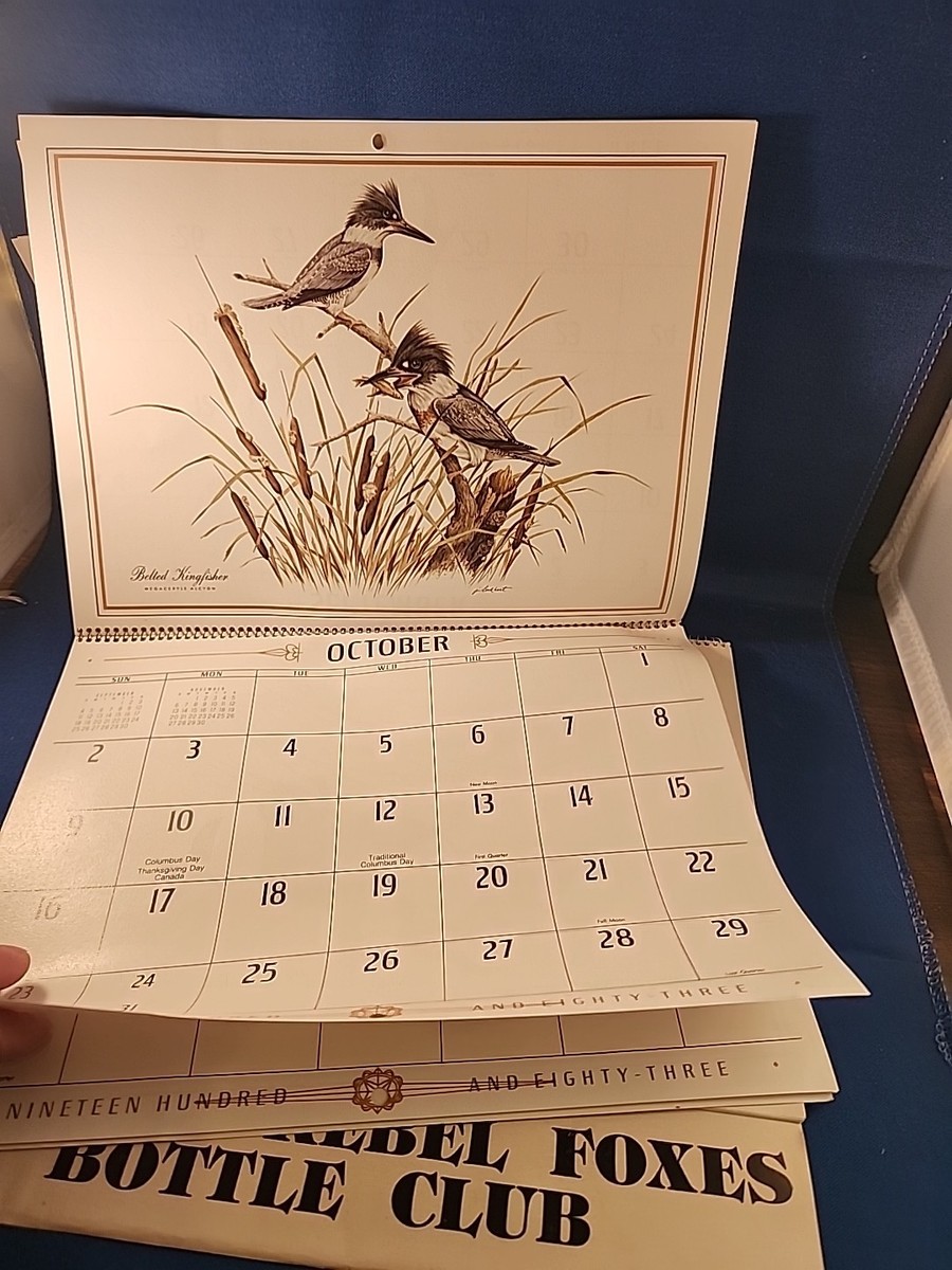 James Lockhart 1983 & 1986 Calendar Wildlife Collection Rare