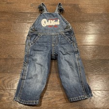Osh Kosh B'Gosh Size 12 Months Vestbak Blue Denim Overalls
