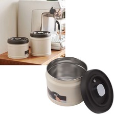 Vacuum Sealed Coffee Container 304 Stainless Steel Press Type Airtight Food