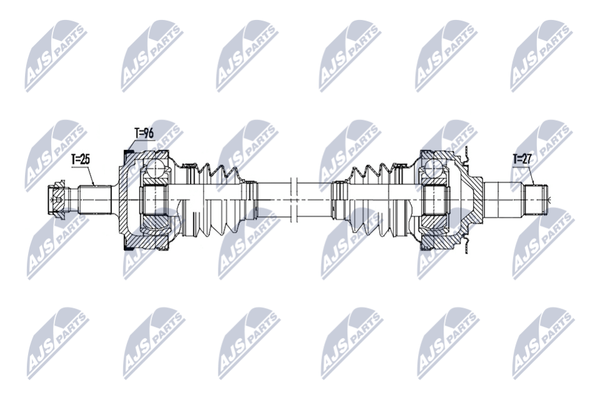 NTY NPW-ME-212 Antriebswelle Hinten Links Rechts FüR MERCEDES-BENZ-image