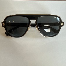 Versace Black Aviator Polarized Men's Sunglasses Designer Original MSRP 380