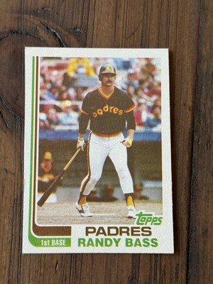 1982 Topps #307 Randy Bass True Blackless Version No Signature Rare! Sheet C