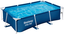 Bestway Steel Pro Frame Pool, 259 X 170 X 61 Cm, Rechteckig, 2.300 Liter …