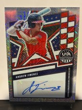 2026 Panini Stars and Stripes Andrew Jiminez mojo prizm auto 08/25