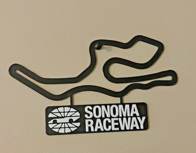 Sonoma Raceway 3D Printed Track Outline - NASCAR Wall Art