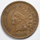 1901 Indian Head Penny Cent Almost Uncirculated (AU)