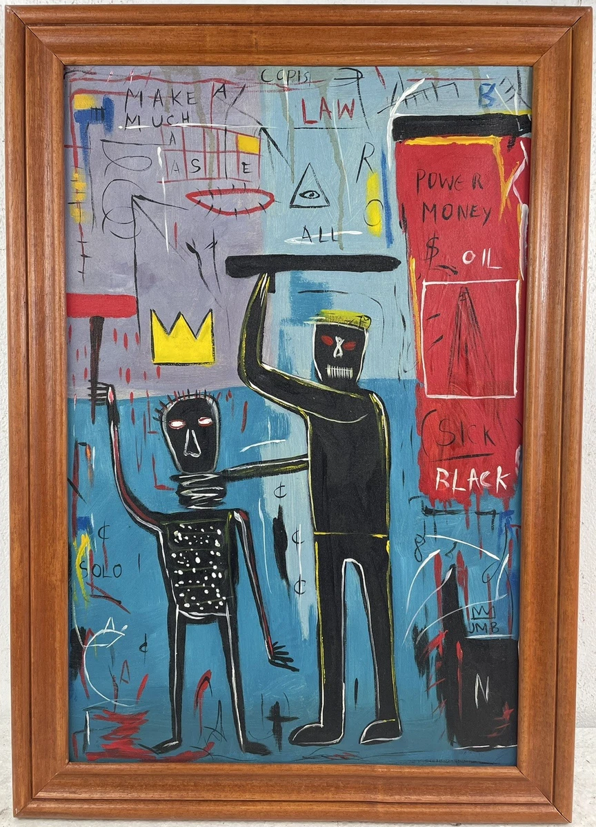 Preços baixos em Jean-Michel basquiat Canvas Art Pinturas