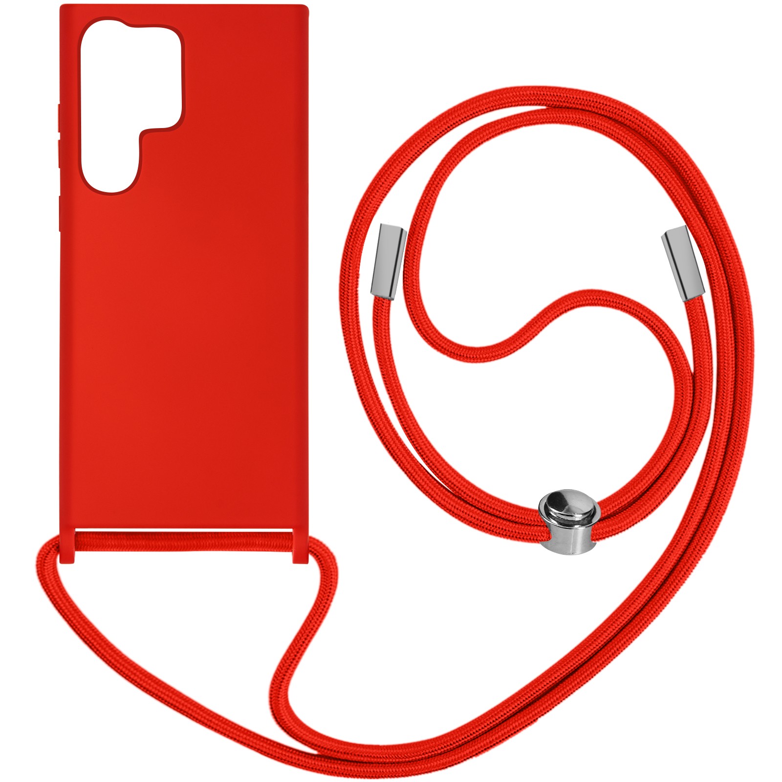 Coque rouge Galaxy S23 Ultra silicone anti-choc et soft-touch