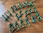 Vintage Marx Army Men Hard Plastic Soldiers WWII Hong Kong Mixed Poses Lot 20
