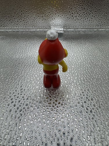 Vintage 1978 Empire Happy Smurf Figure Laughing PVC Hong Kong Santa Hat - Picture 2 of 2
