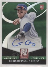 2014 Panini Donruss Elite Signatures Turn of the Century Chris Owings Auto 9fz