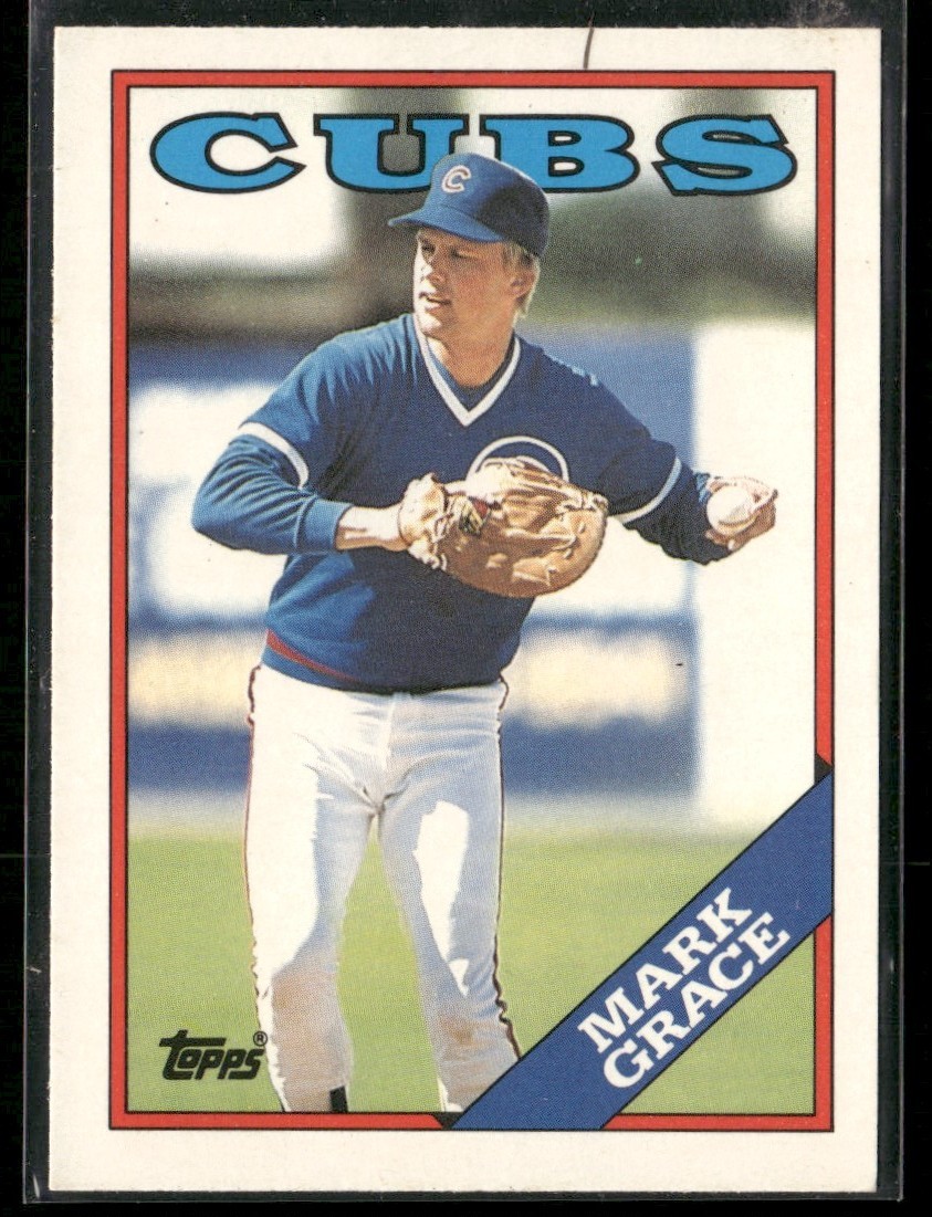 1988 Topps Traded Mark Grace Rookie Chicago Cubs #42T
