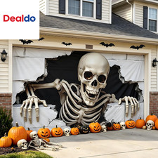 7 X 16 Ft Halloween Garage Door Cover Halloween Decorations Outdoor Hanging Bann