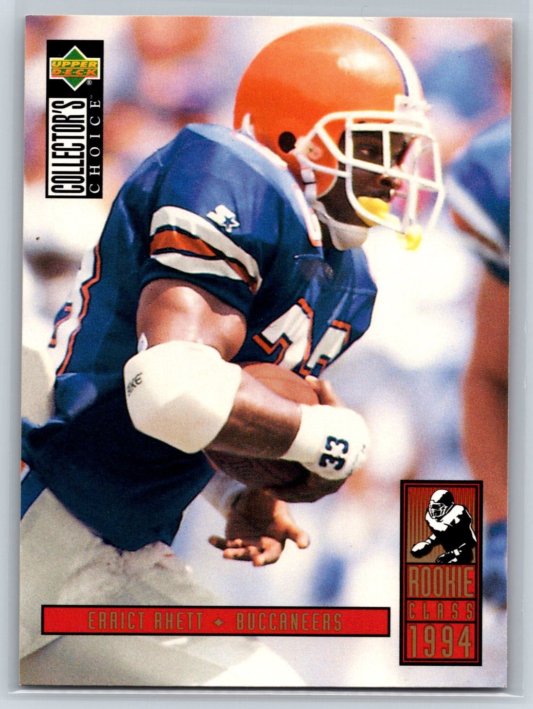 1994 Upper Deck Collector's Choice Errict Rhett Rookie Tampa Bay Buccaneers #30