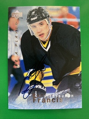 Ron Francis 1995-96 Upper Deck Be A Player BAP Autograph Card #S8
