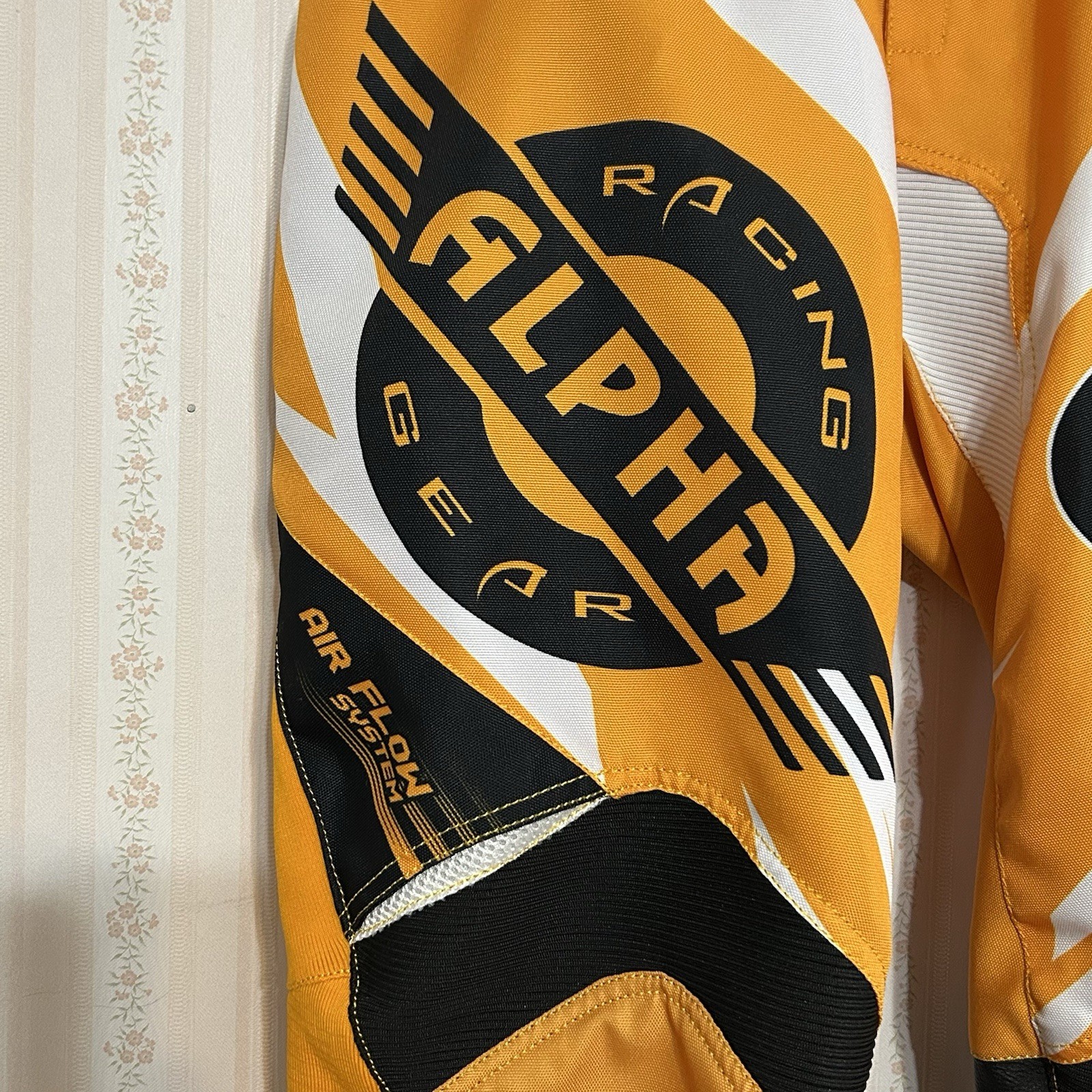 Alpha Cycle Gear Pants Mens 32 Waist Padded Orange Racing Motorcycle Moto - New