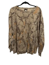 Nat Gear Men Vintage 90s 2XL USA Natgear Original Camo Pocket Hunting T-Shirt T1