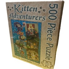 Kitten Adventurers 500 Piece Puzzle Steve Jackson Games 5960 NEW Sealed