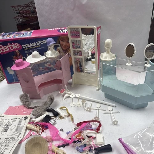 VTG 1982 Mattel BARBIE Fashion Department DREAM STORE PLAYSET w/ Box Incomplete