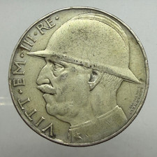 RARO 20 Lire ELMETTO  1928  PERIZIATA ed AUTENTICA