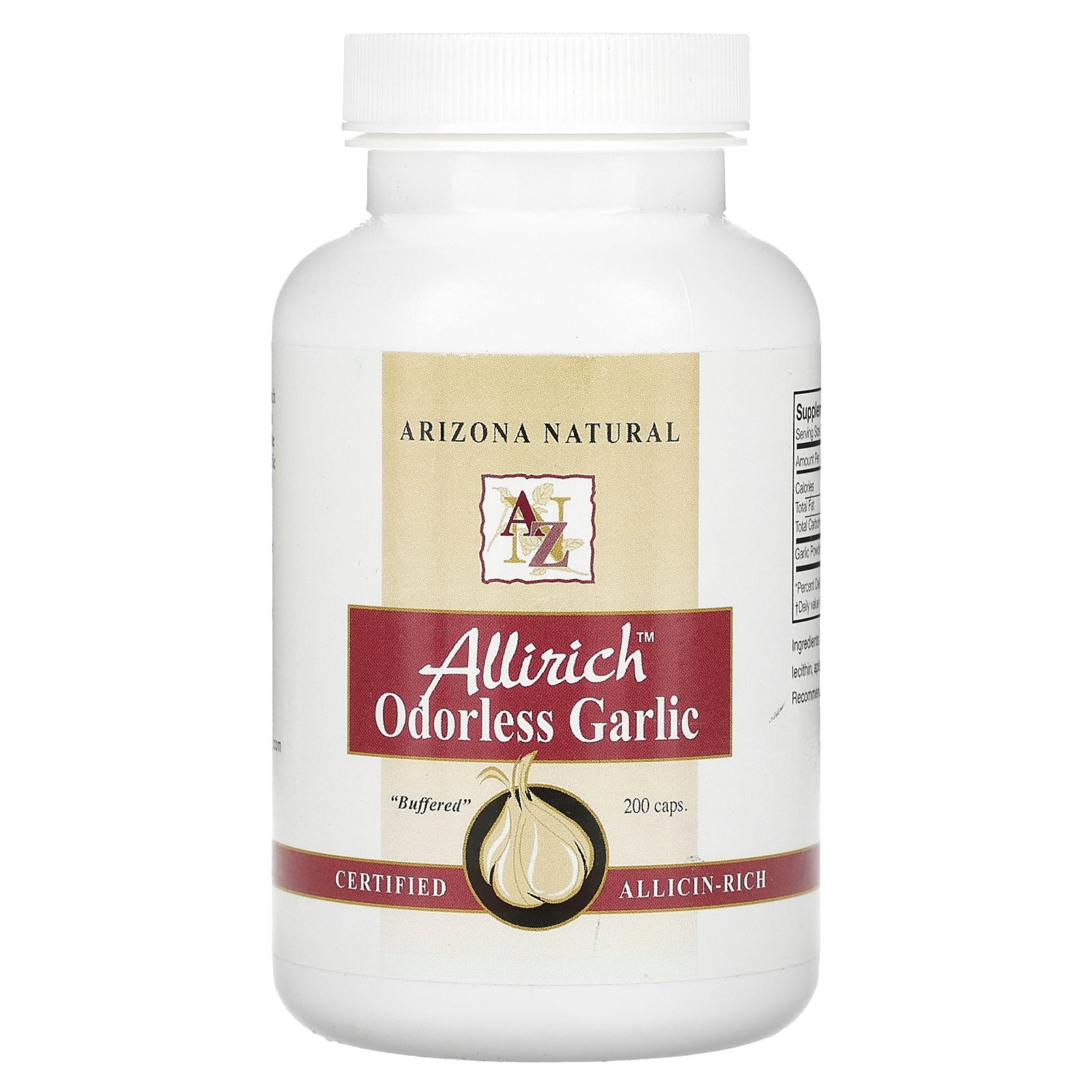 Allirich, Чеснок без запаха, 200 капсул (85 мг в капсуле)