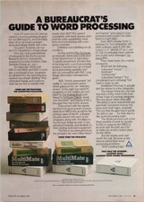 Leading Edge Original 1984 Print Ad MultiMate Word Processor Software