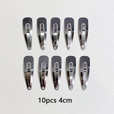 10/20/30Pcs/Set Women Silver Gold Black Waterdrop Shape Basic Alloy Hair Clips B