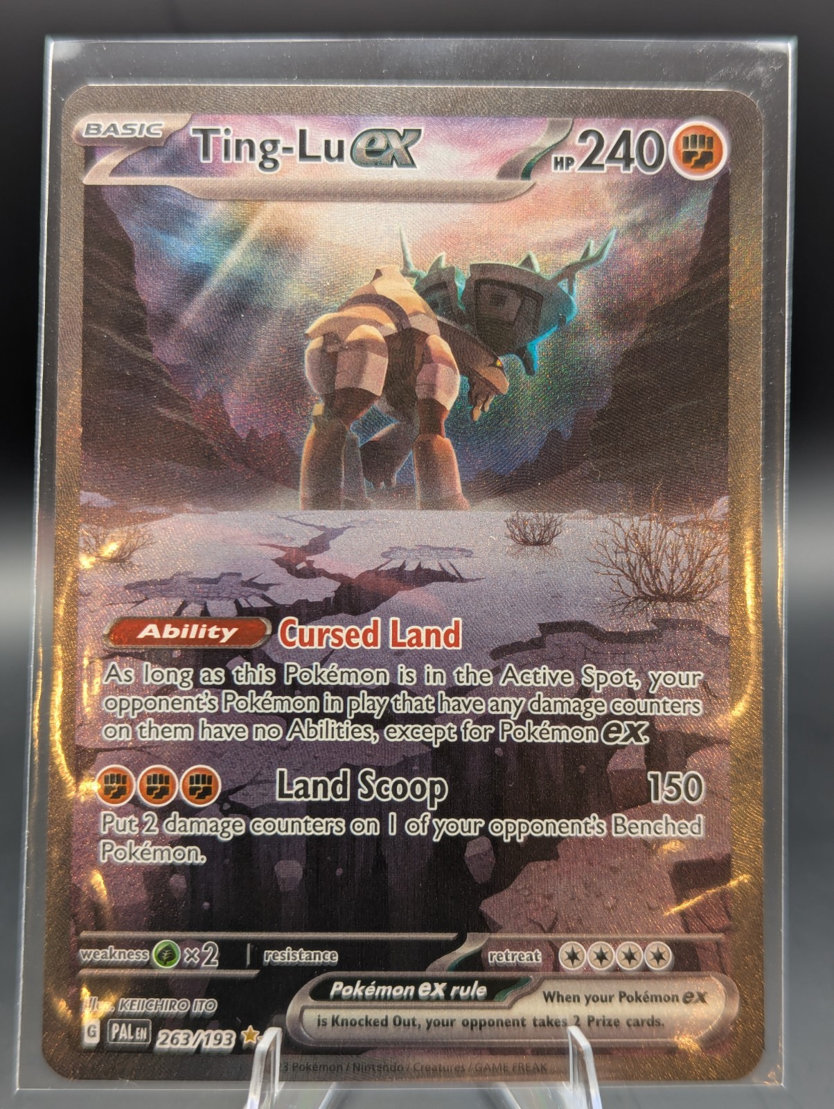 Pokemon TCG Ting-Lu EX 263/193 Scarlet & Violet Paldea Evolved Sir