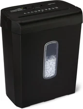 Amazon Basics Heavy Duty Cross-Cut Paper and Credit Card Shredder for Home Offic