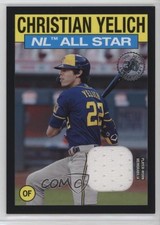 2021 Topps 1986 All-Star Baseball Relics Black /199 Christian Yelich lz7