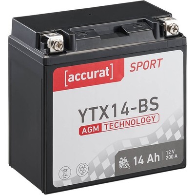 Motorradbatterie YTX14-BS AGM 12V 14Ah Motorrad Batterie CTX14-BS JMTX14-BS 12Ah