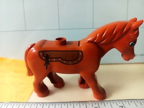 Lego Duplo 2435 Western Town Dark Orange Brown Horse Figure Only 1998