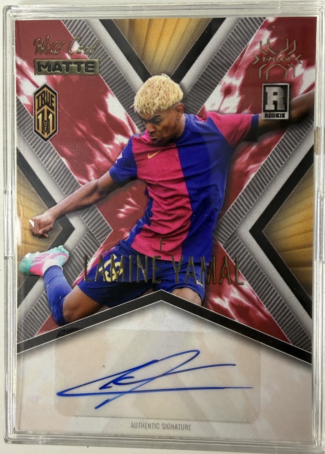 LAMINE YAMAL TRUE 1/1 ROOKIE AUTO 2024 Wild Card Matte X-Plode Auto- Spain LIL🐐 view 1