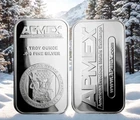 APMEX  STYLE I FINE 1 Oz Silver/Fe Bullion Bar APMEX For Collecting Case