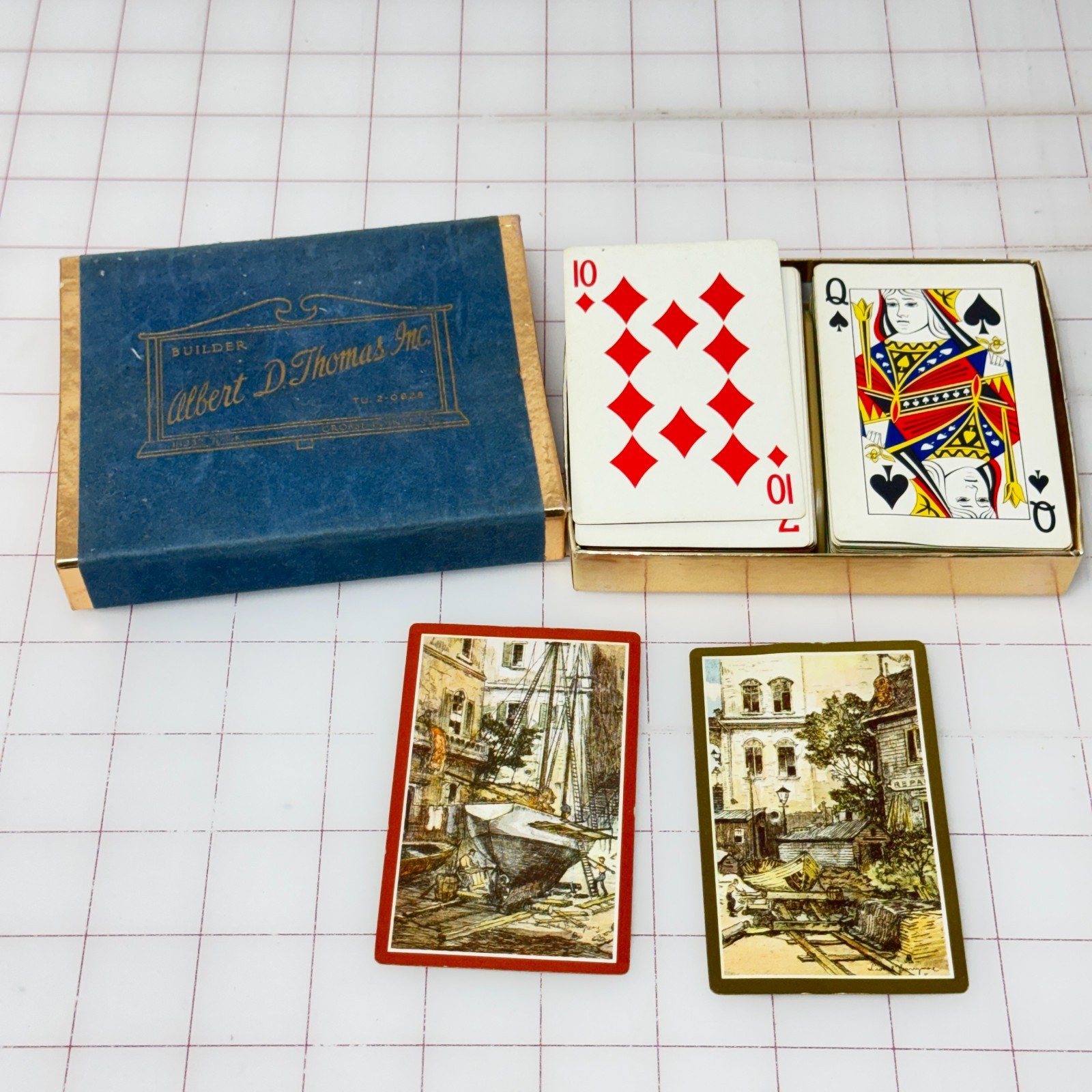 Vintage Brown & Bigelow Playing Cards Advertisement Double Deck