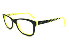 Nike Kids Eyeglasses Frames 5509 029 Matte Black Volt Neon Yellow 48-17-130