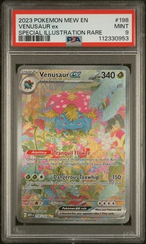 2023 Pokemon Mew 151 Venusaur Ex #198 MINT PSA 9 Special Illustration Rare