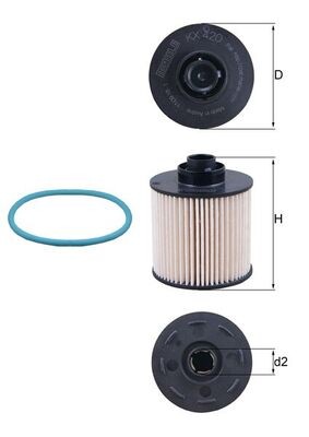 Fuel Filter fits PEUGEOT 3008 0U 1.6D 2.0D 2009 on Mahle 1643624980 1690642080 - Image 21