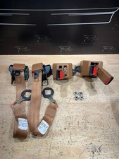 1988-1990 Gmc Chevy Ck Extended Cab Oem Complete Rear Seat Belt Set Tan