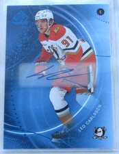 2025-26 SP Game Used #171 Leo Carlsson-Blue Auto