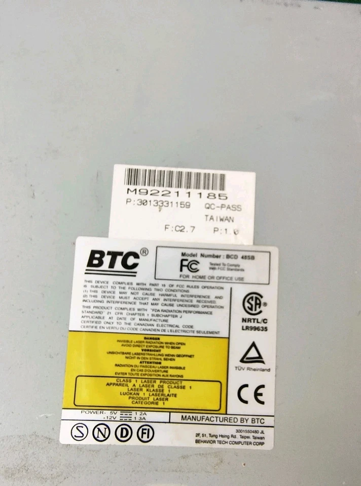 BTC Creative BCD 48SB Internal IDE 48x CD-ROM Drive B - Image 4 of 4