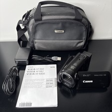 Canon VIXIA HF R800 Full HD Camcorder w/ 32GB SD Case Manual OEM Charger