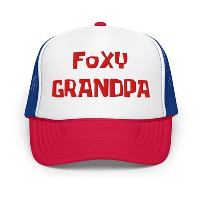 Krabs' Foxy Grandpa Embroidered Foam trucker hat  