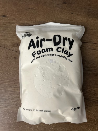 Artisity White Air-Dry Foam Modeling Clay (500g)