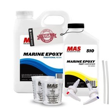 Epoxies Marine Epoxy Resin Kit 38.4 Oz, Fast 5:1 Total High Performance Res...